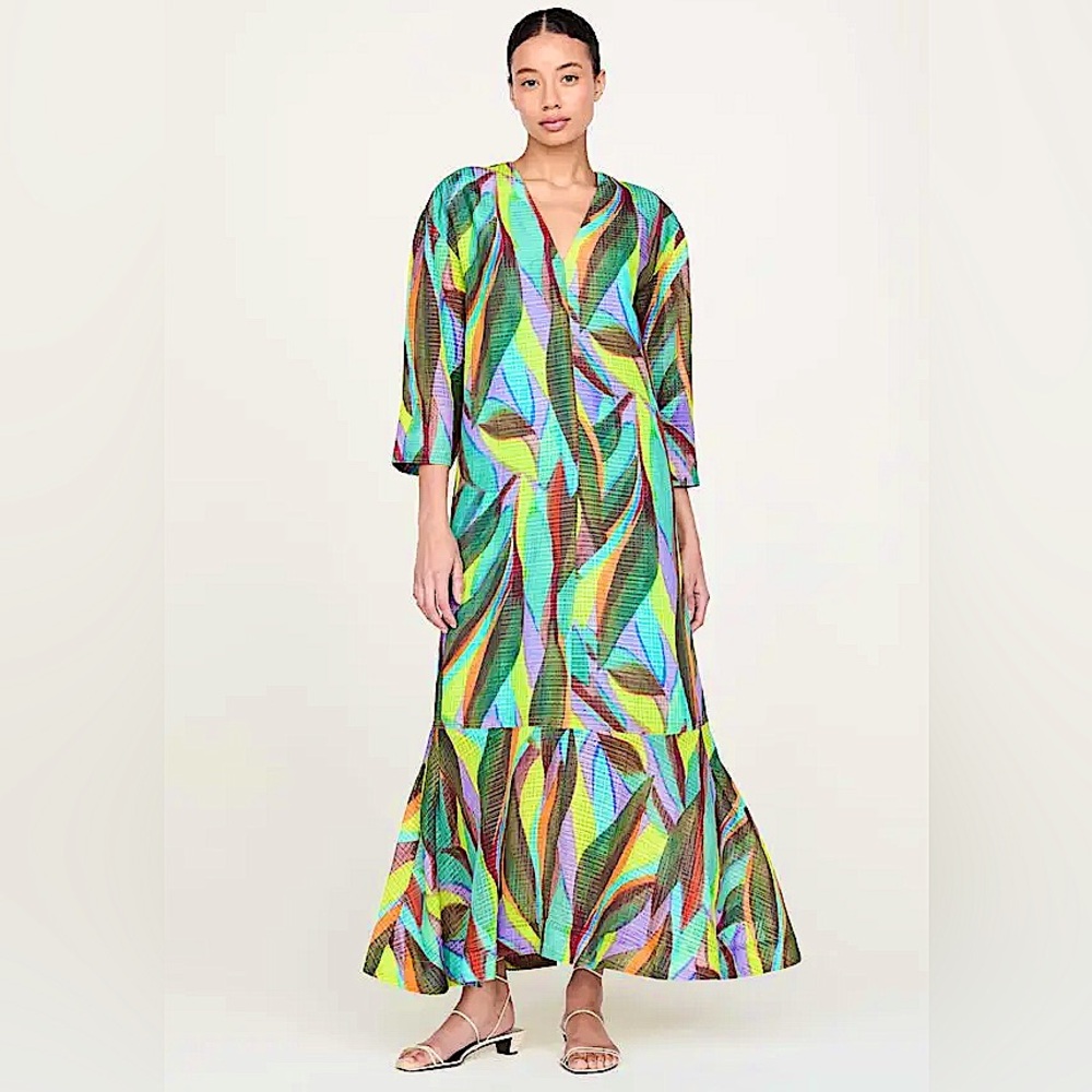 Marie Oliver Marlee Caftan Dress in Tropadelic Print